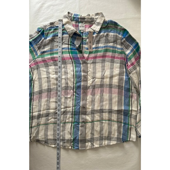 NIC+ZOE Here to There Plaid Button-Up Shirt Size XXL - Picture 12 of 12